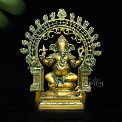 brass ganesh statue