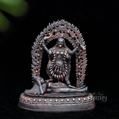 brass kali statue