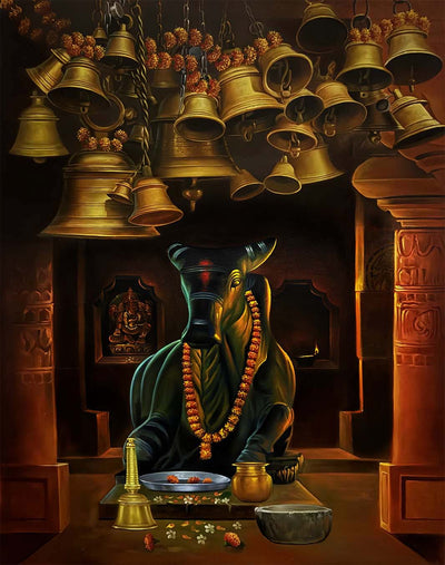 nandi oil on canvas painting