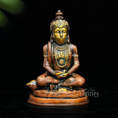 brass hanuman ji statue