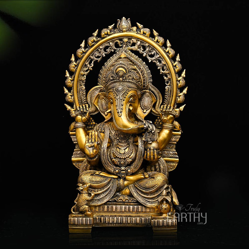 brass ganesha statue