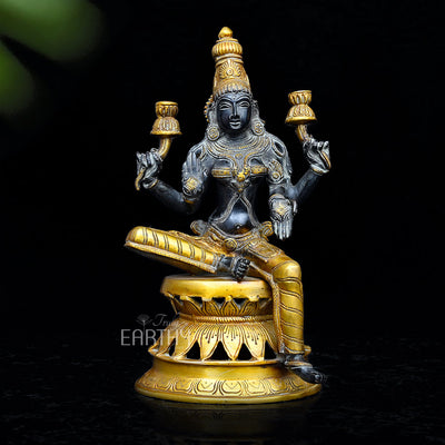 brass laxmi ji statue