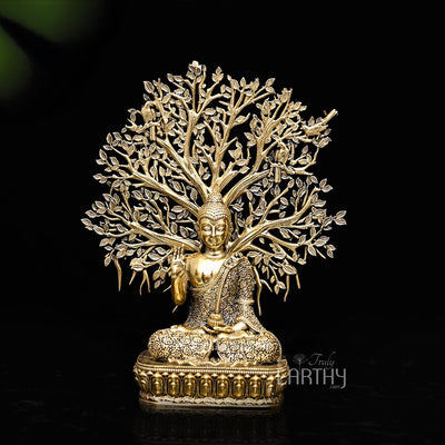 brass lord buddha idol