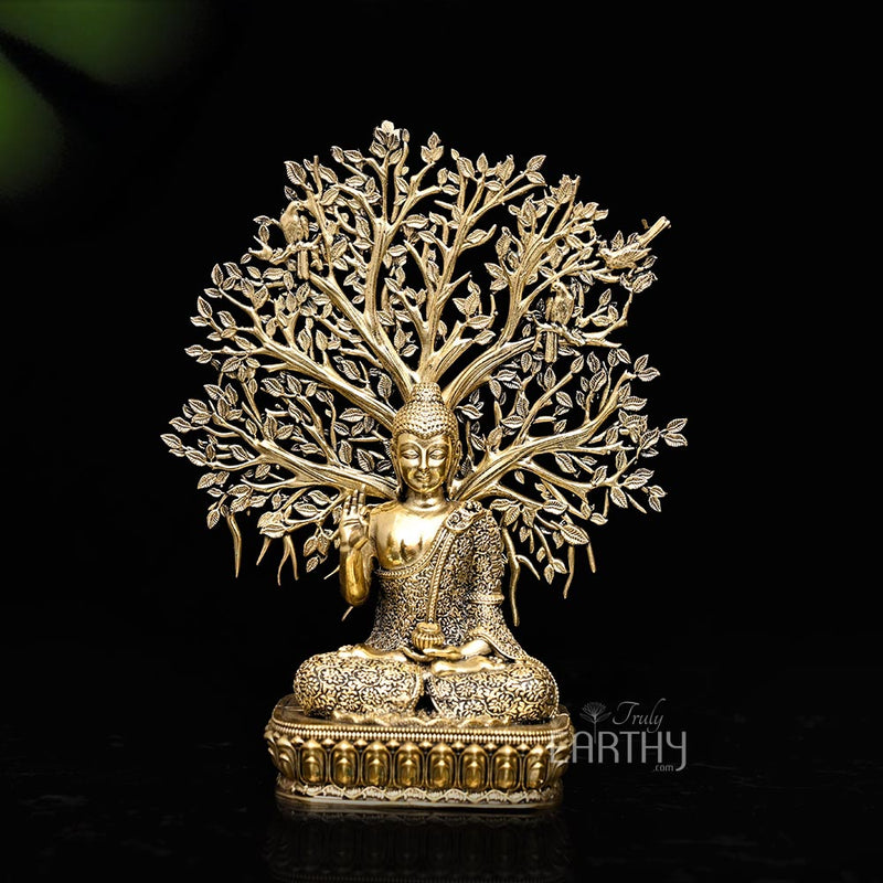 brass lord buddha idol