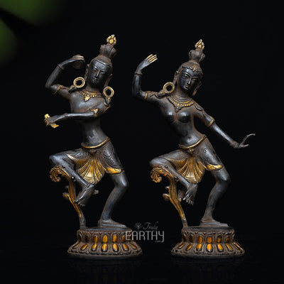 dancing shiva parvati statue