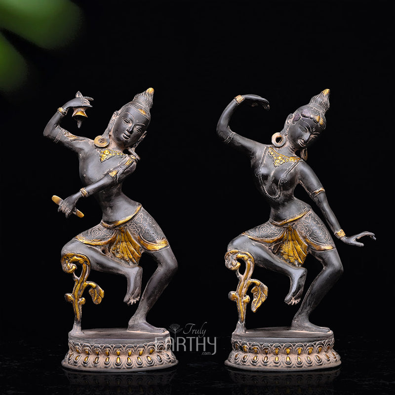 dancing shiva parvati statue