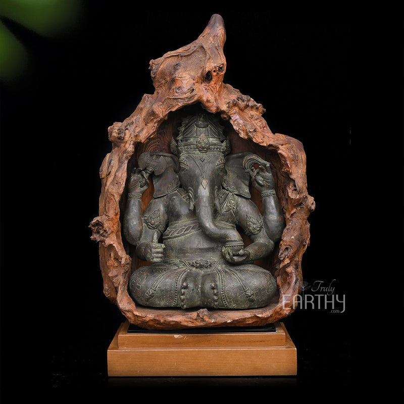 antique ganesha statue