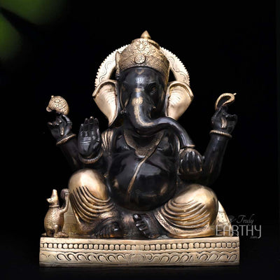 brass large ganesha statue