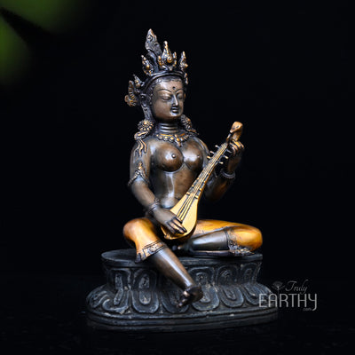 brass saraswati, angel 3