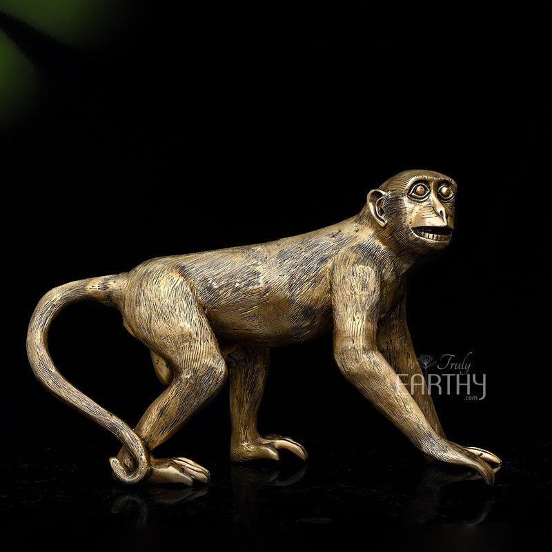 brass monkey figurine, angel 2