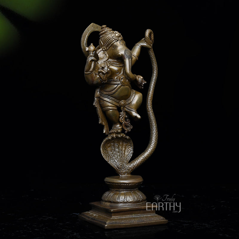 brass ganesha on snake, angel 3