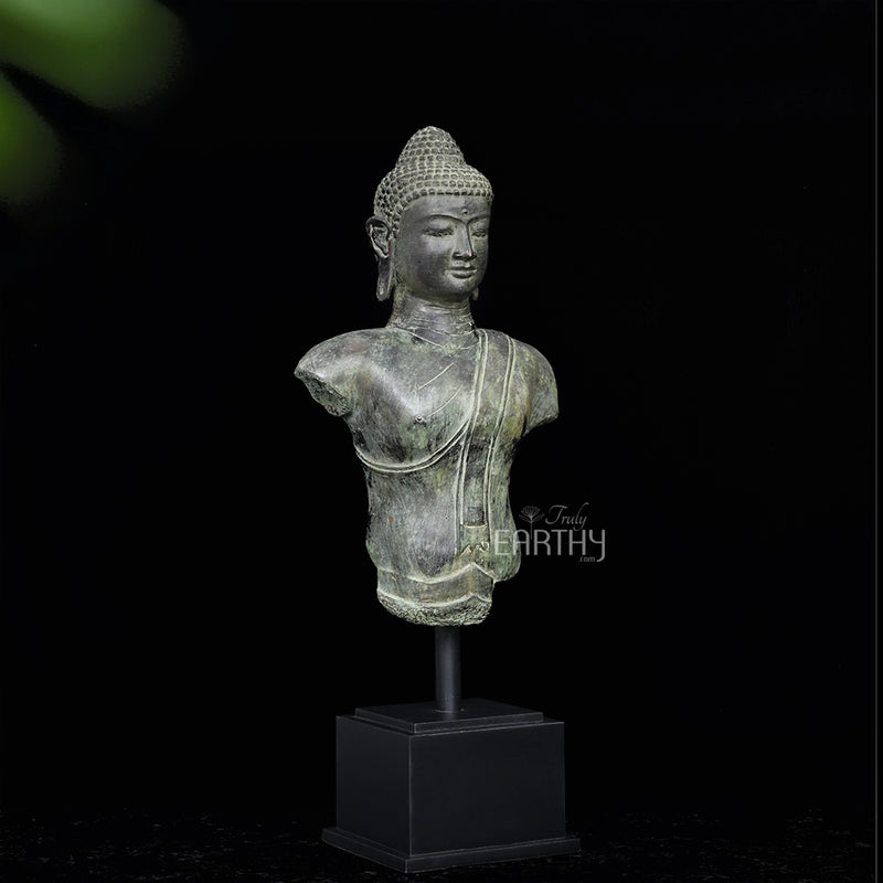 bronze buddha bust, angel 2