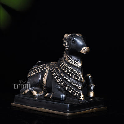 brass nandi statue, angel 2