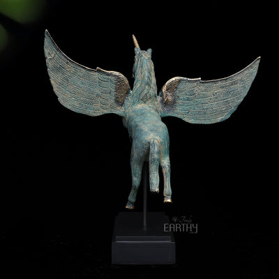 bronze unicorn statue, angel 3