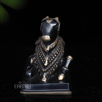 brass nandi statue, angel 3