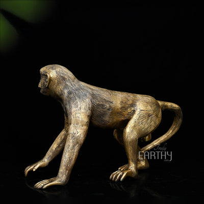 brass monkey figurine, angel 3