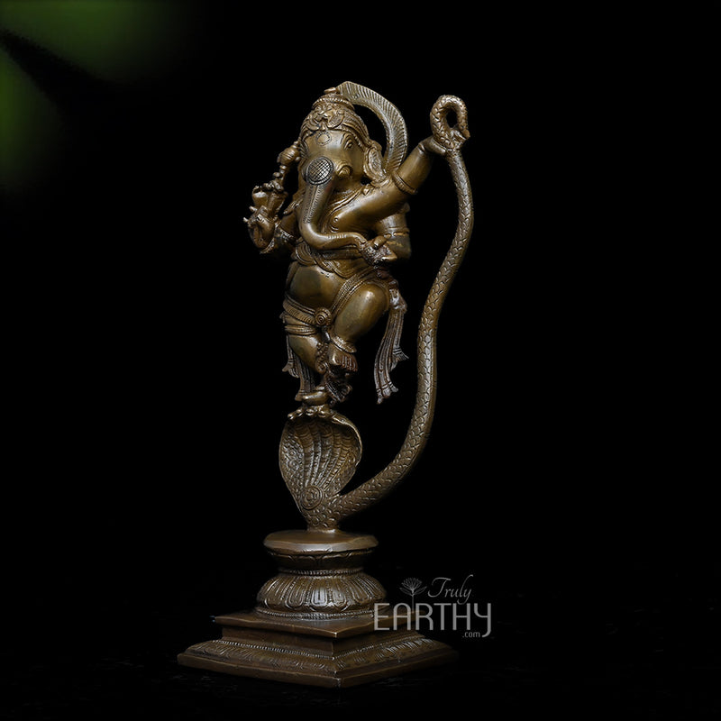 brass ganesha on snake, angel 4