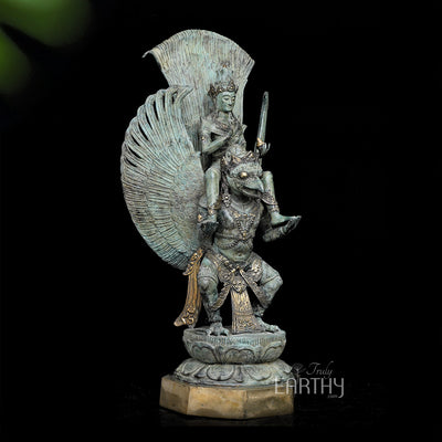 antique vishnu garuda sculpture, angel 3