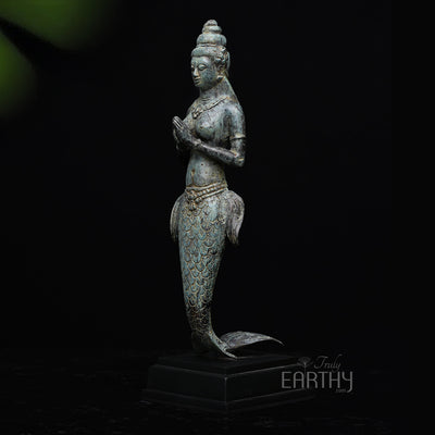 antique sculpture mermaid, angel 3