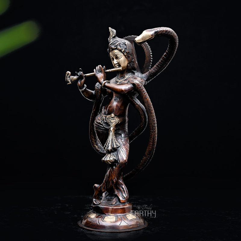 brass krishna idol, angel 2