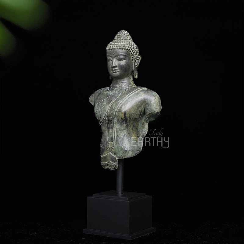 bronze buddha bust, angel 3