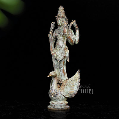 bronze saraswati statue, angel 3