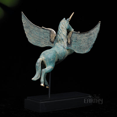 bronze unicorn statue, angel 4