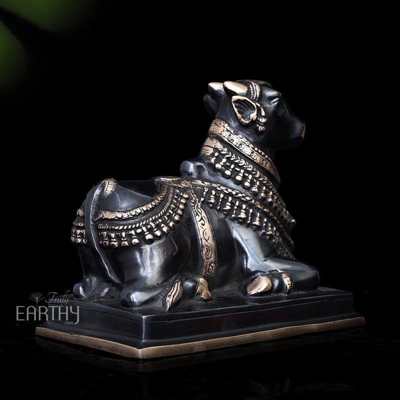 brass nandi statue, angel 4