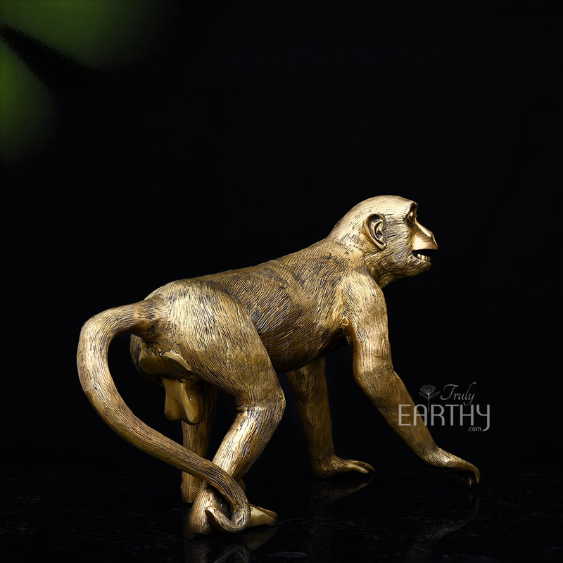 brass monkey figurine, angel 4