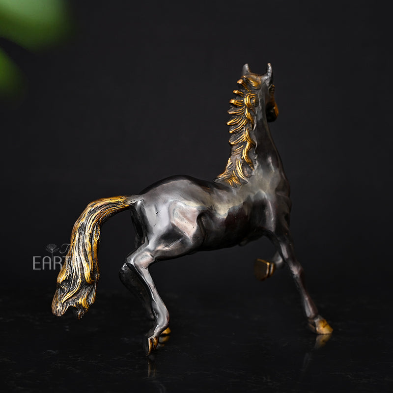 brass horse sculpture, angel 4