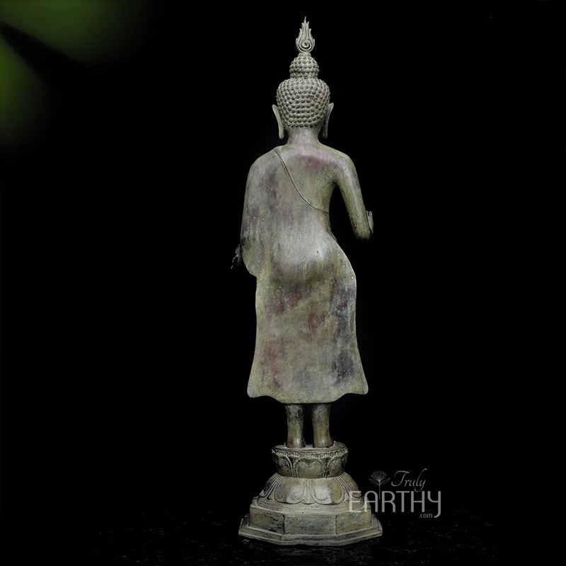 bronze standing buddha statue, angel 5