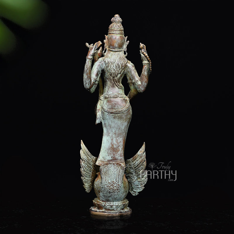 bronze saraswati statue, angel 4