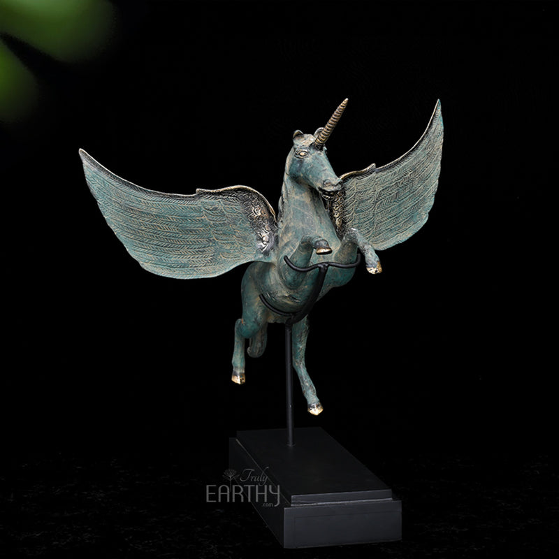 bronze unicorn statue, angel 5