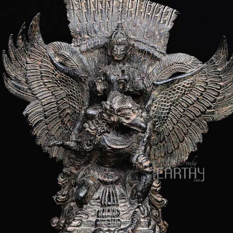 bronze vishnu garuda sculpture, angel 2