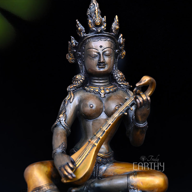 brass saraswati, angel 2