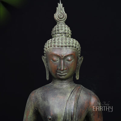 bronze standing buddha statue, angel 2