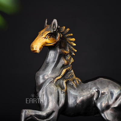 brass horse sculpture, angel 5