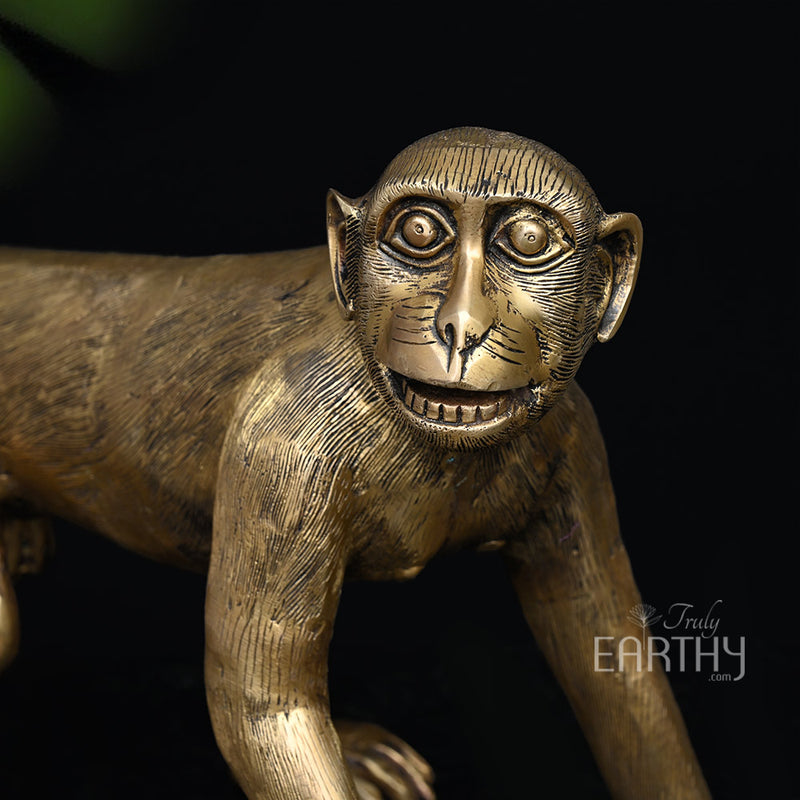 brass monkey figurine, angel 5