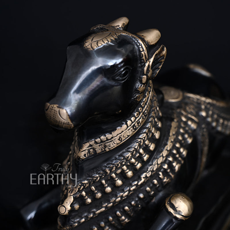 brass nandi statue, angel 5