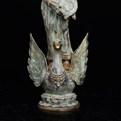 bronze saraswati statue, angel 6