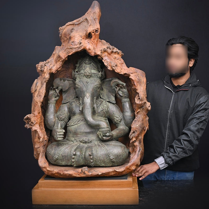 Ganesha Sculpture (Bronze / Wooden)