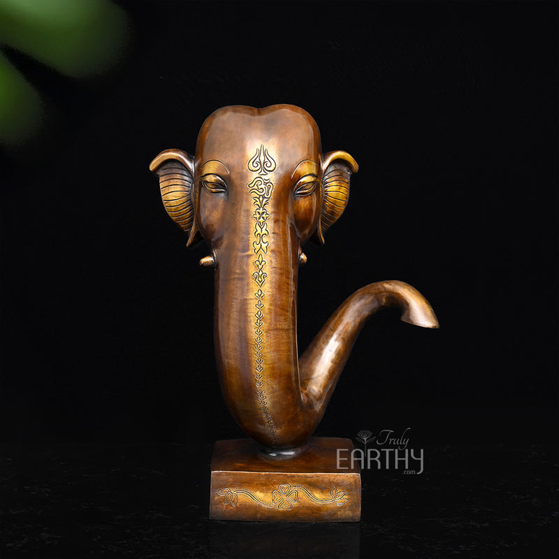 brass ganesha sculpture