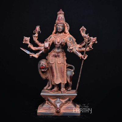 BRASS DURGA STATUE