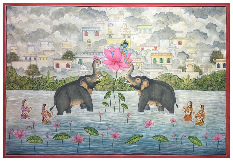 krishna pichwai painting