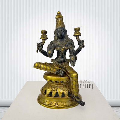 brass laxmi ji statue