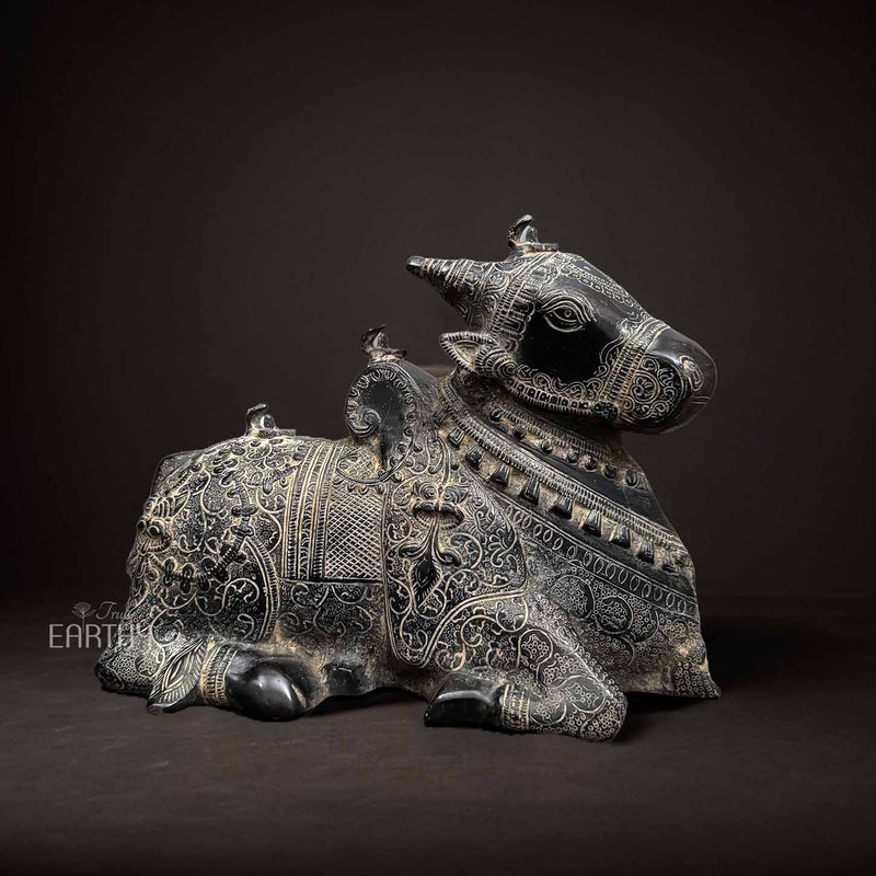 antique nandi sculpture