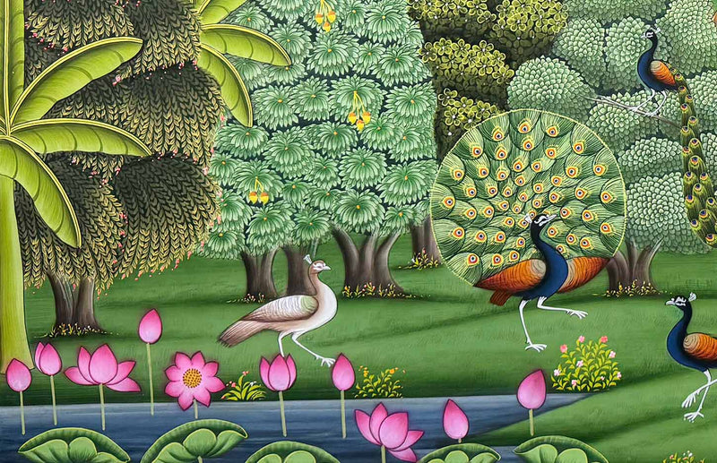 nidhivan painting, closeup 2