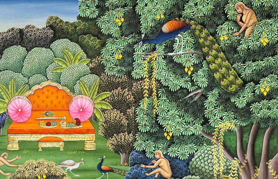 nidhivan painting, closeup 3