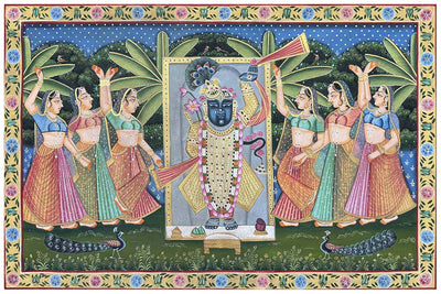 sharad purnima pichwai painting