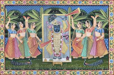 sharad purnima pichwai painting